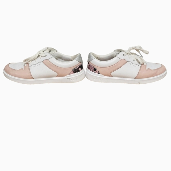 Cole Haan Grand Crosscourt Sneakers in Peach Whip Leather Size 6.5 Women's - Picture 4 of 9